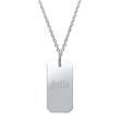 Edelstahlkette Anhänger Dog Tag