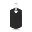 Black stainless steel dog tag