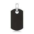 Gepolijste roestvrij stalen ketting met dog tag hanger