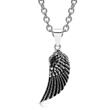 Necklace with pendant angel wings