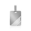 Partially Polished Pendant Stainless Steel Engravable