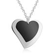 Heart Pendant Bicolor Stainless Steel Engravable