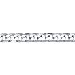 925 zilveren armband: zilveren panzer armband van 6 mm