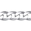 Sterling Silver Bracelet: Curb Bracelet Silver 15mm