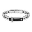 Men's Hinged Stainless Steel Bracelet, Engravable