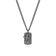 Vigor Dog Tag Engraving Chain In Stainless Steel, Cross, Ip Gun