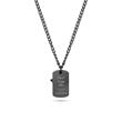 Vigor Dog Tag Engraving Chain In Stainless Steel, Cross, Ip Gun