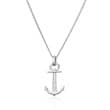 Necklace anchor spirit sterling silver