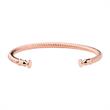 Rocuff bracelet for ladies made of rosé gold plated stainless steel