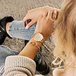 Armbanduhr Everpulse für Damen aus Edelstahl, rosé