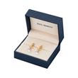 Ladies earrings anchor pearl made of gold-plated stainless steel