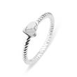 Stainless steel rope anchor love ladies ring