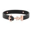 Leather Bracelet Signum Coordinates Black Rosé