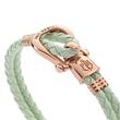 Phinity bracelet for ladies in leather mint rosé