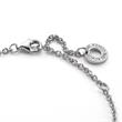 Heart of the sea bracelet, stainless steel, cubic zirconia