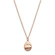 Treasure ocean drop necklace for women in stainless steel, rosé