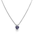 Heart of the sea necklace in stainless steel, zirconia