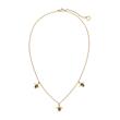 Ladies turtle necklace in gold-plated stainless steel, cubic zirconia