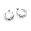 Stainless Steel Hoops Waves Twisted for Women