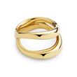 Waves Ring für Damen aus vergoldetem Edelstahl
