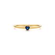 Heart of the sea ring in gold plated stainless steel