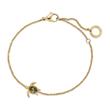 Schildpad mono armband in marium® oceaanstaal, goud
