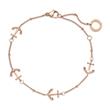 The anchor II bracelet in rose gold-plated stainless steel