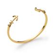 The anchor II bangle in stainless steel, IP gold