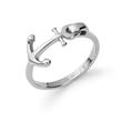 Ladies ring the anchor II in stainless steel
