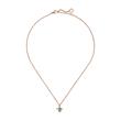 Turtle Mono necklace for ladies in stainless steel, rose gold