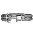 Phrep bracelet grey anchor silver