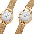 Set With Ladies' Watch And Anchor Bracelet, Stainless Steel, Gold