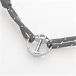 Grey nylon bracelet re/brace with anchor