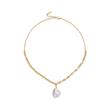 Treasure necklace for ladies in gold-plated stainless steel