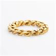 Schatten gouden ring voor dames in roestvrij staal