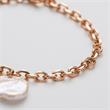 Ladies treasure bold bracelet in stainless steel, rosé
