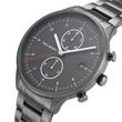 Men's chrono II watch in stainless steel, grey