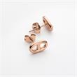 Stainless steel anchor chain ear studs for women, rosé
