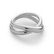 Waves Twisted Ring For Ladies, Sterling Silver
