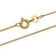 8ct gold chain: Curb chain gold 1,0mm