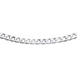 Sterling silver chain: Curb chain silver 4,5mm