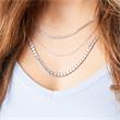 925 zilveren ketting: stoepketting zilver 3mm