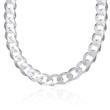 Sterling silver chain: Curb chain silver 12mm