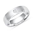 Anillo liso plata 925 circonita mate 5mm