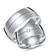 Wedding rings silver wedding rings sterling engraving zirconia