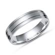 Silver ring sterling silver gloss grooves 5mm