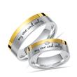 Wedding rings silver incl lasergavur zirconia