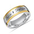 Wedding rings silver sterling incl. lasergavur zirconia