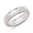 Sterlingsilber Ring Silber Roségold Zirkonia