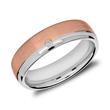 925 Silver Wedding Rings With Rose Gold Plating
